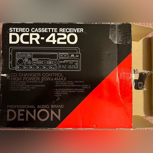 Vintage DENON Stereo Cassette Receiver - Picture 9 of 11